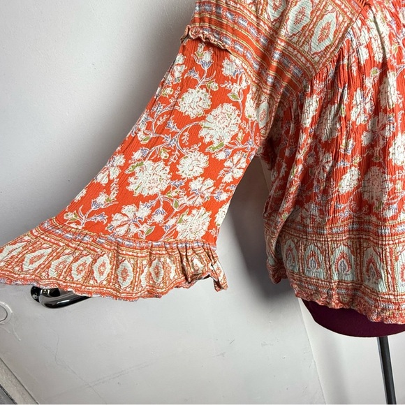 Free People Moonlight Dance Tunic Coral Combo - Picture 8 of 10